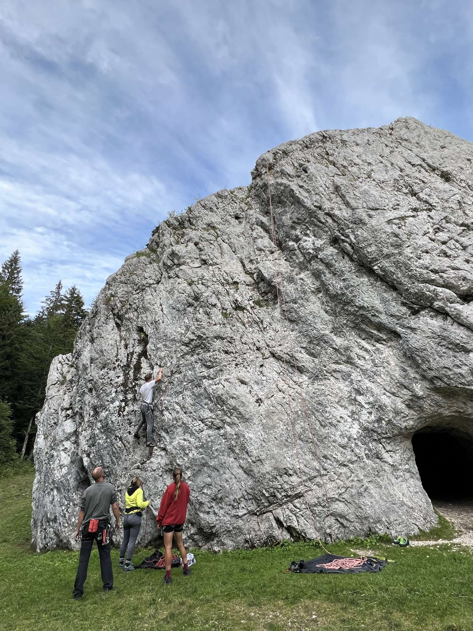 Climbing area at Sella Nevea
