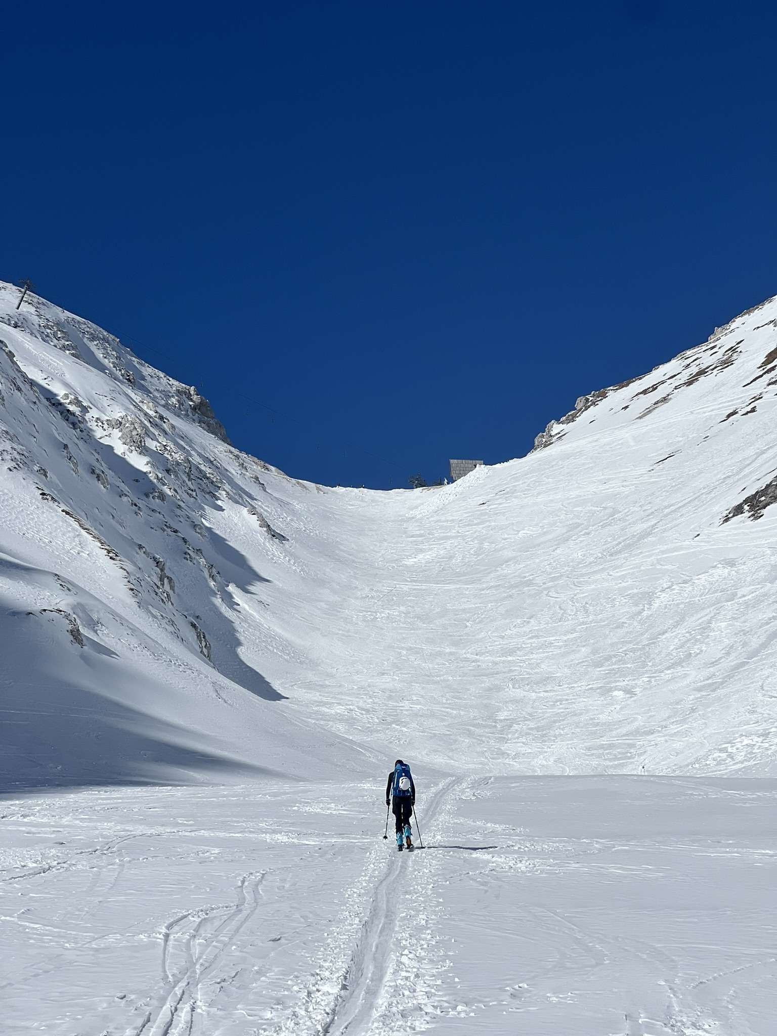 Ski touring from Kanin's Prevala pass