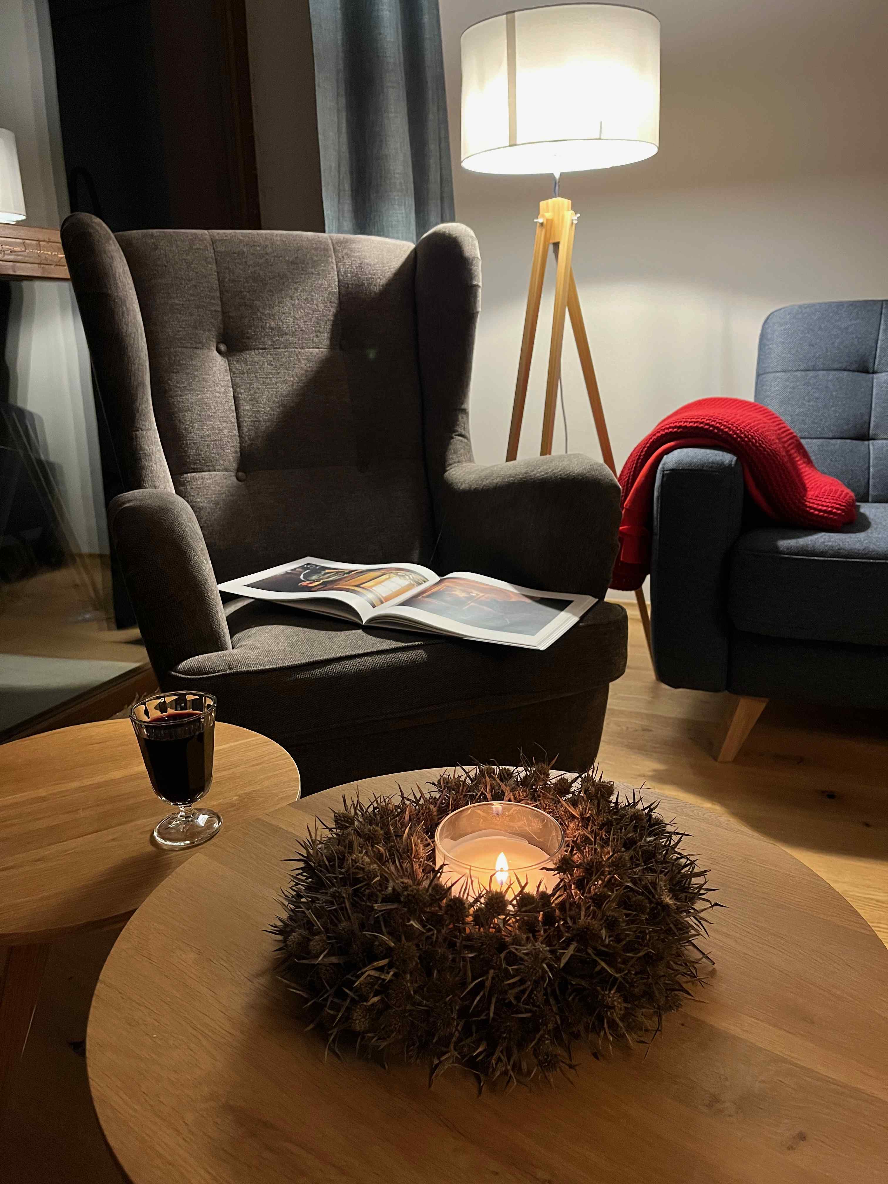 Cozy chair in the living room